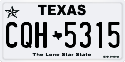 TX license plate CQH5315