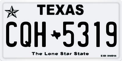 TX license plate CQH5319