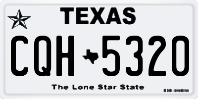 TX license plate CQH5320
