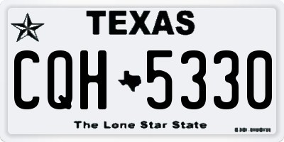 TX license plate CQH5330