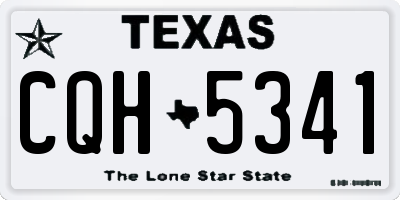 TX license plate CQH5341