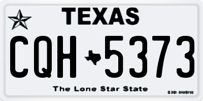 TX license plate CQH5373