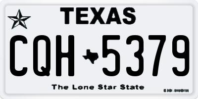 TX license plate CQH5379