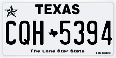 TX license plate CQH5394