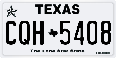 TX license plate CQH5408
