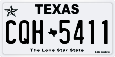TX license plate CQH5411