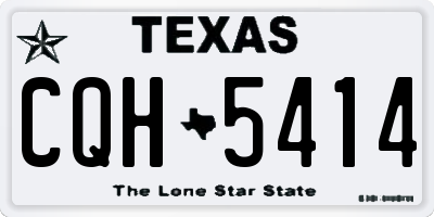 TX license plate CQH5414