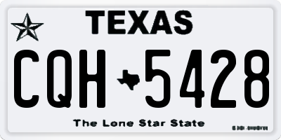 TX license plate CQH5428