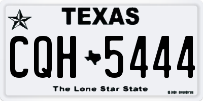 TX license plate CQH5444