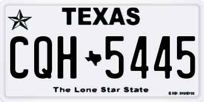 TX license plate CQH5445