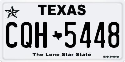 TX license plate CQH5448