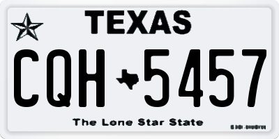 TX license plate CQH5457