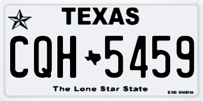 TX license plate CQH5459