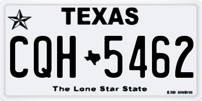 TX license plate CQH5462