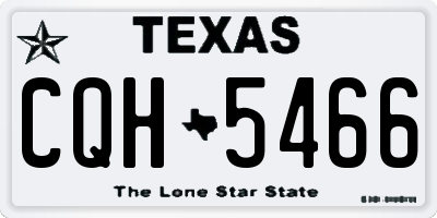 TX license plate CQH5466