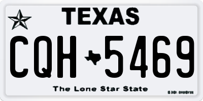 TX license plate CQH5469