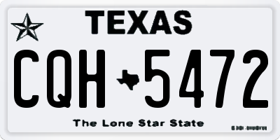 TX license plate CQH5472
