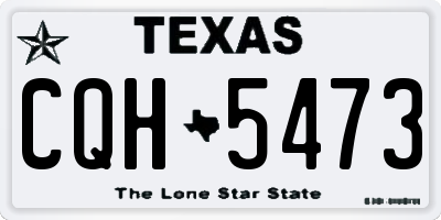TX license plate CQH5473