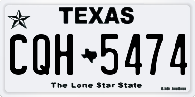 TX license plate CQH5474