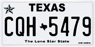 TX license plate CQH5479