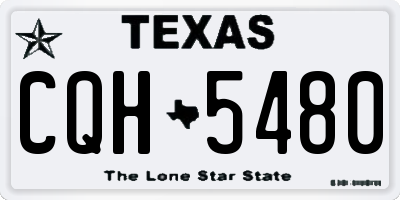 TX license plate CQH5480