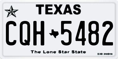 TX license plate CQH5482