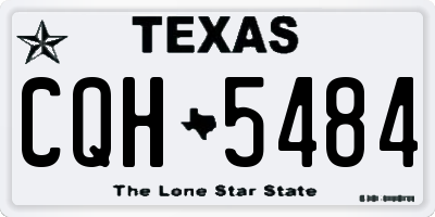TX license plate CQH5484
