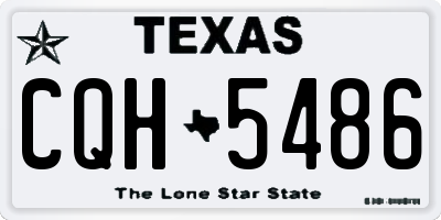 TX license plate CQH5486