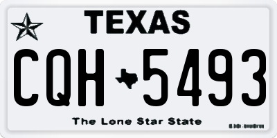 TX license plate CQH5493