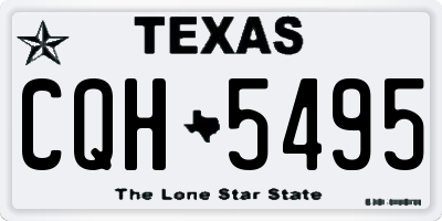 TX license plate CQH5495