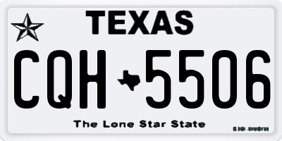 TX license plate CQH5506