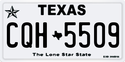 TX license plate CQH5509