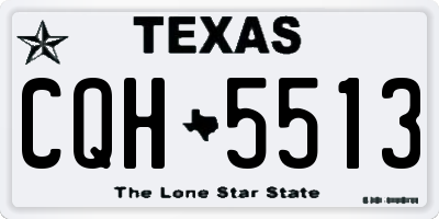 TX license plate CQH5513