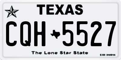 TX license plate CQH5527