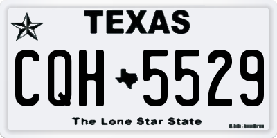 TX license plate CQH5529