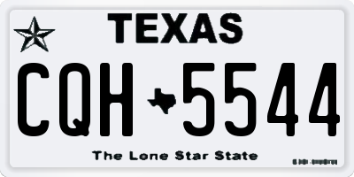 TX license plate CQH5544