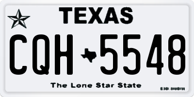 TX license plate CQH5548