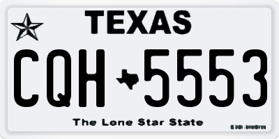 TX license plate CQH5553