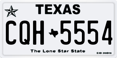 TX license plate CQH5554