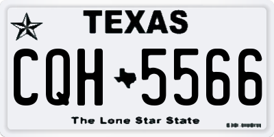 TX license plate CQH5566