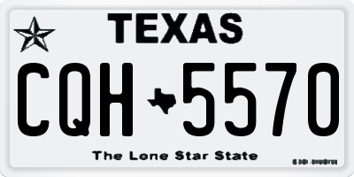 TX license plate CQH5570