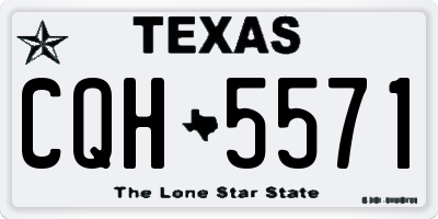 TX license plate CQH5571