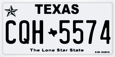 TX license plate CQH5574
