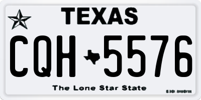 TX license plate CQH5576