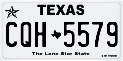 TX license plate CQH5579