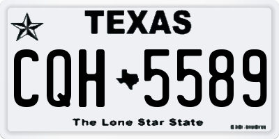 TX license plate CQH5589