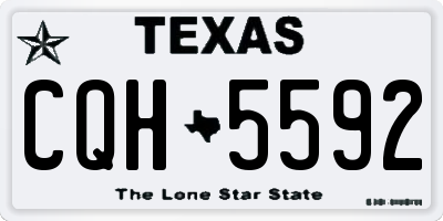 TX license plate CQH5592