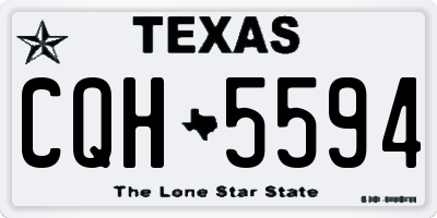 TX license plate CQH5594