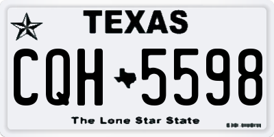 TX license plate CQH5598