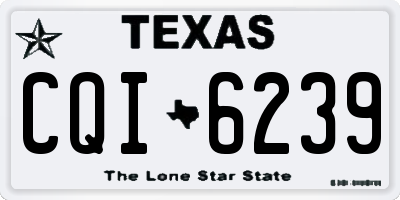 TX license plate CQI6239